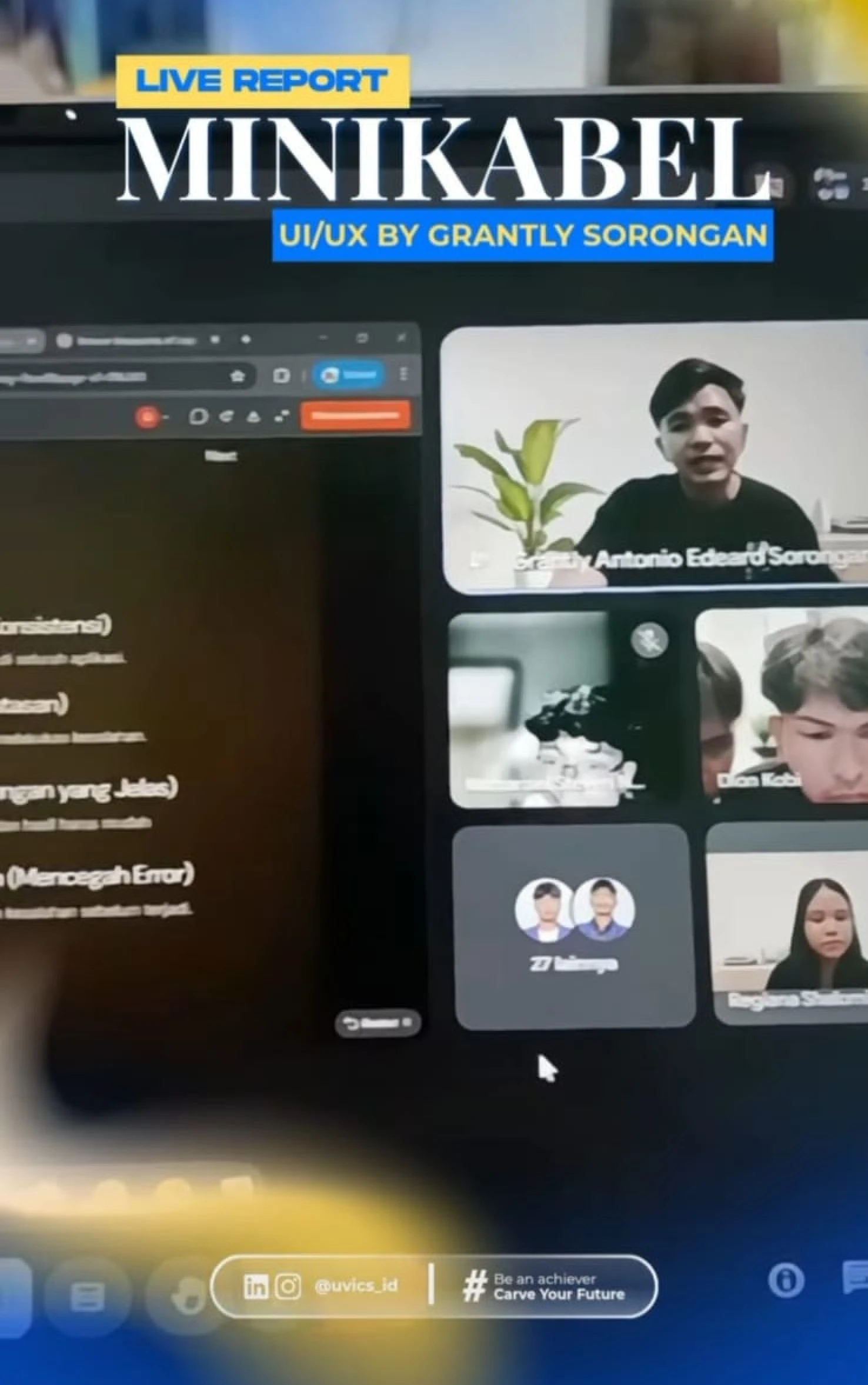 Foto momen: Sharing UI/UX pada Kegiatan Minikabel UVICS